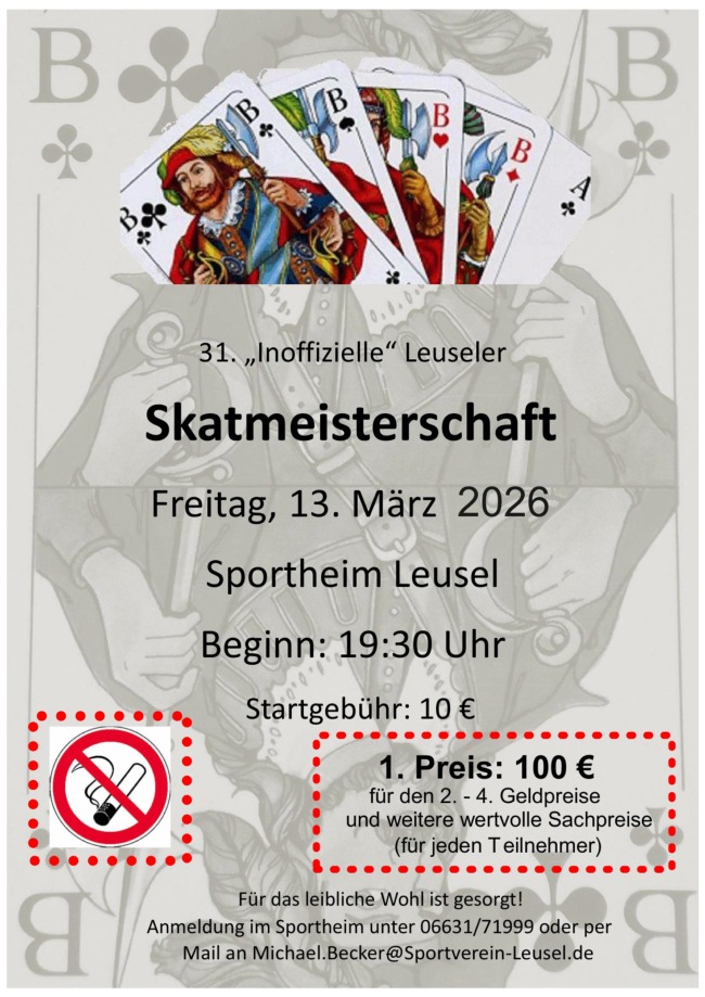 Skatturnier 13.03.26
