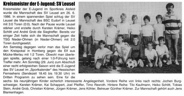 23 - 1986 E-Jugend